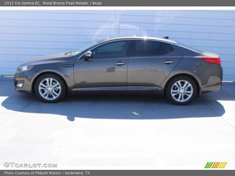 Metal Bronze Pearl Metallic / Beige 2013 Kia Optima EX