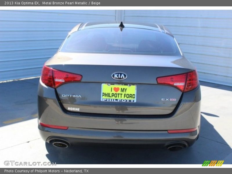 Metal Bronze Pearl Metallic / Beige 2013 Kia Optima EX