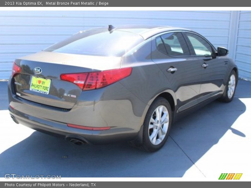 Metal Bronze Pearl Metallic / Beige 2013 Kia Optima EX