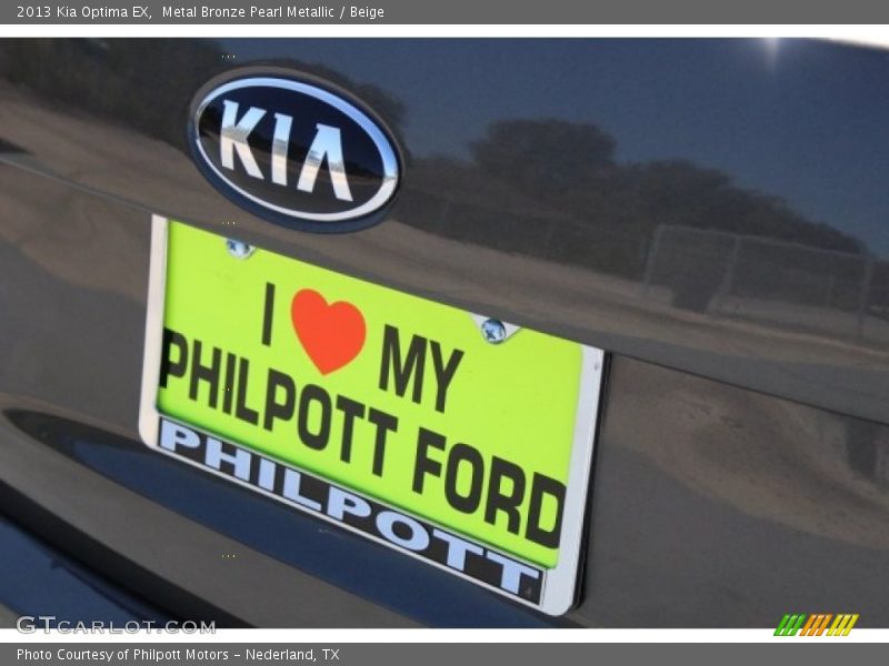 Metal Bronze Pearl Metallic / Beige 2013 Kia Optima EX