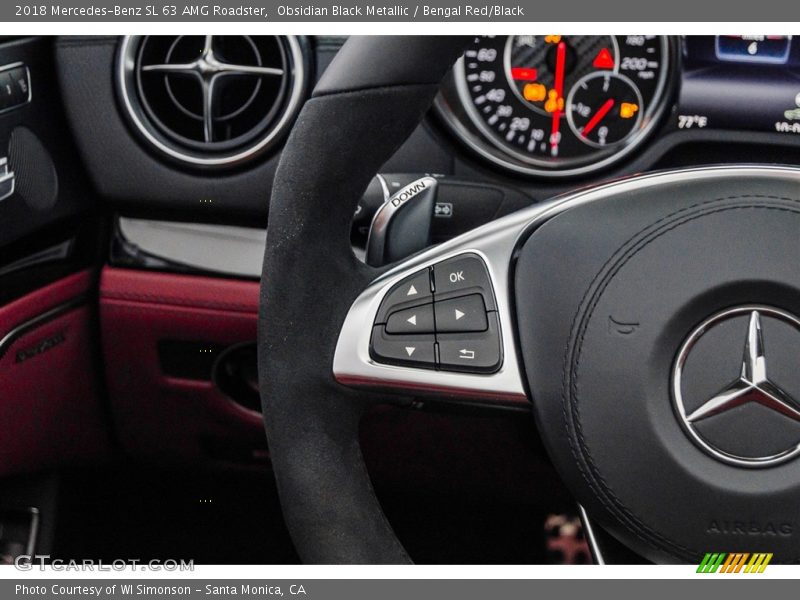 Controls of 2018 SL 63 AMG Roadster
