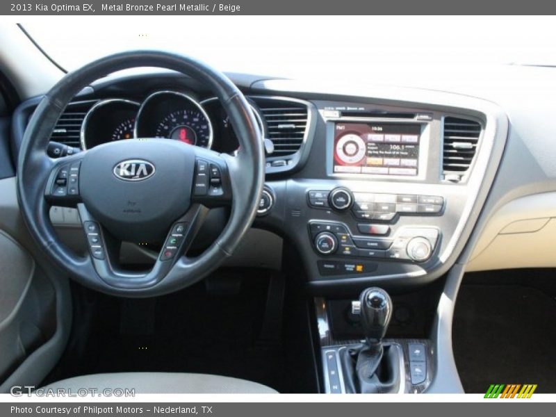 Metal Bronze Pearl Metallic / Beige 2013 Kia Optima EX