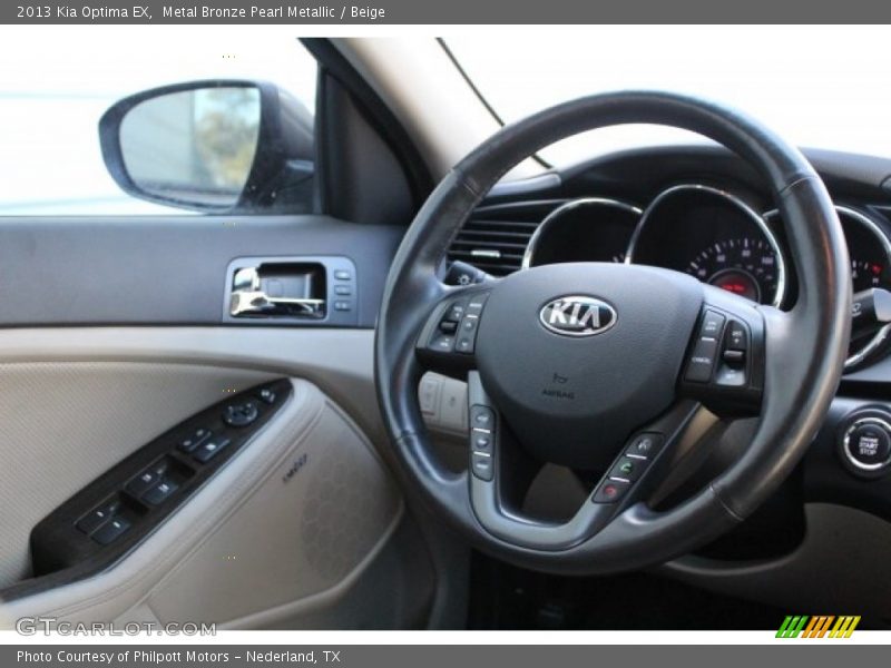 Metal Bronze Pearl Metallic / Beige 2013 Kia Optima EX