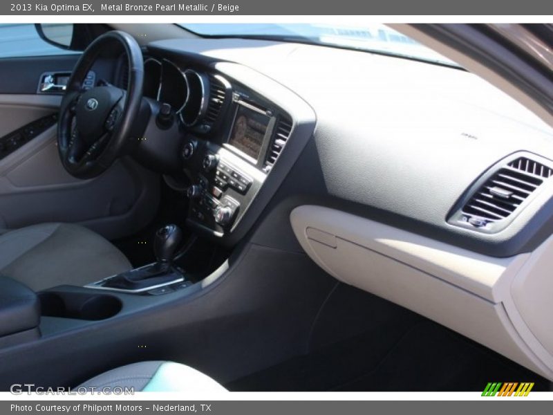 Metal Bronze Pearl Metallic / Beige 2013 Kia Optima EX