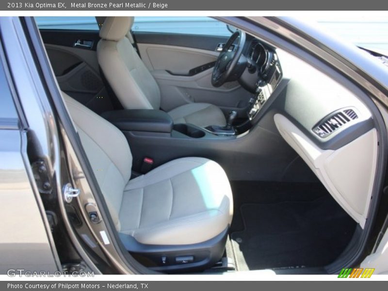 Metal Bronze Pearl Metallic / Beige 2013 Kia Optima EX