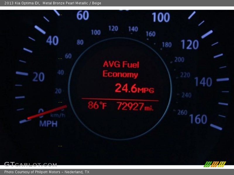 Metal Bronze Pearl Metallic / Beige 2013 Kia Optima EX
