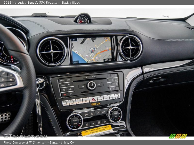 Black / Black 2018 Mercedes-Benz SL 550 Roadster