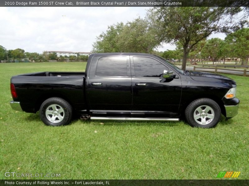 Brilliant Black Crystal Pearl / Dark Slate/Medium Graystone 2010 Dodge Ram 1500 ST Crew Cab