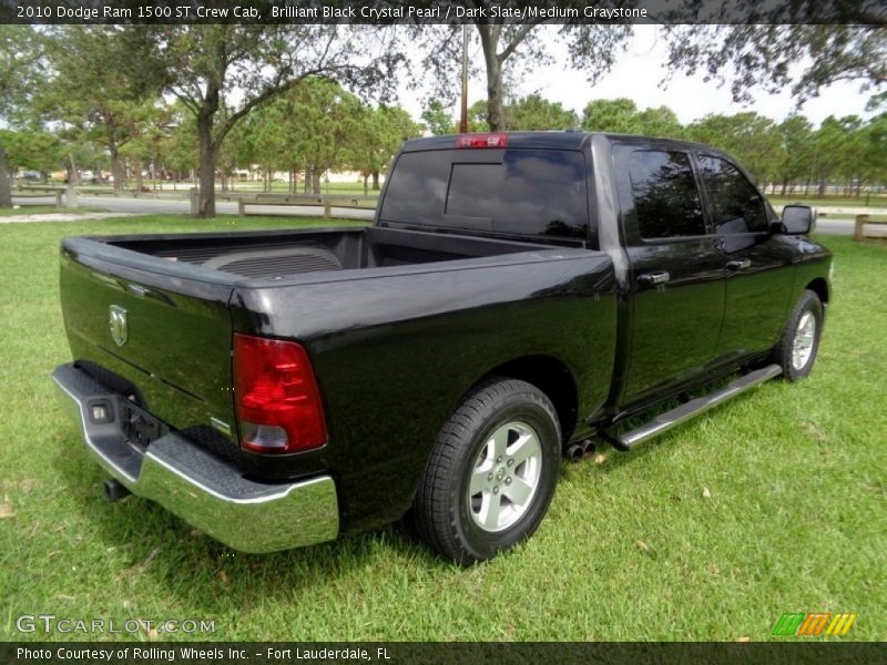 Brilliant Black Crystal Pearl / Dark Slate/Medium Graystone 2010 Dodge Ram 1500 ST Crew Cab