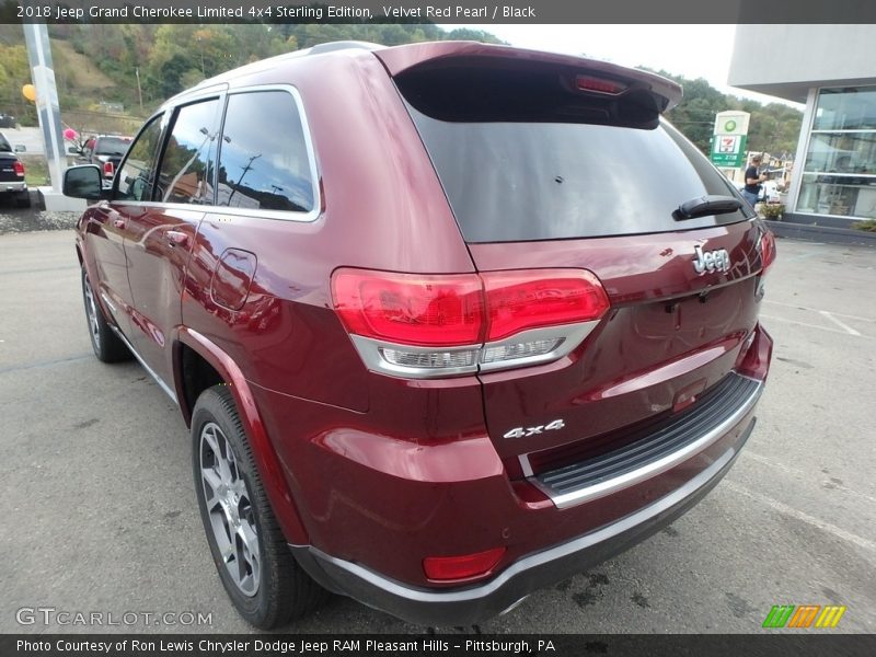 Velvet Red Pearl / Black 2018 Jeep Grand Cherokee Limited 4x4 Sterling Edition