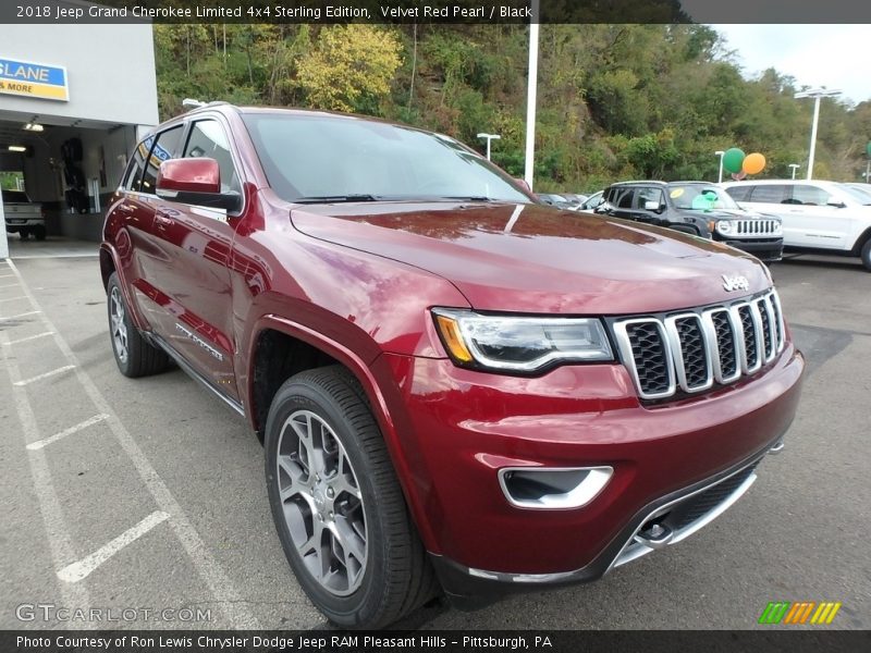 Velvet Red Pearl / Black 2018 Jeep Grand Cherokee Limited 4x4 Sterling Edition