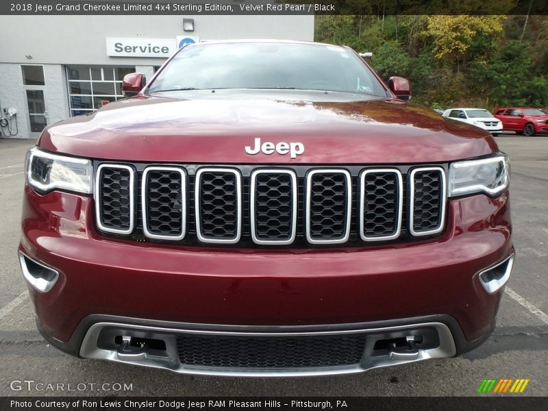 Velvet Red Pearl / Black 2018 Jeep Grand Cherokee Limited 4x4 Sterling Edition