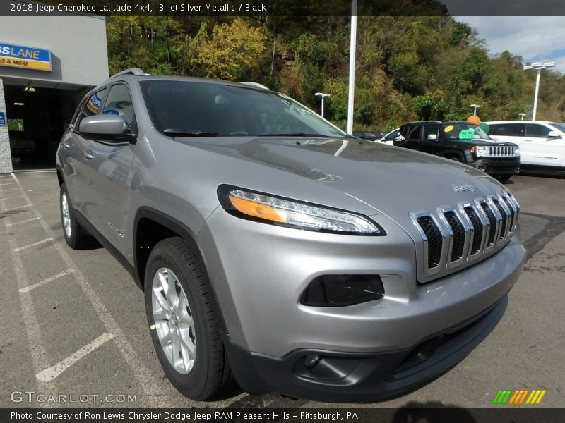 Billet Silver Metallic / Black 2018 Jeep Cherokee Latitude 4x4