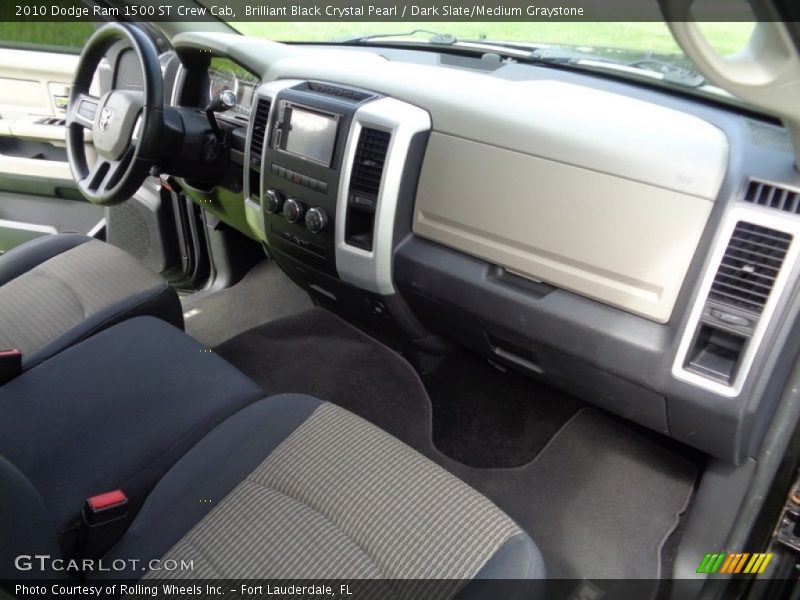 Brilliant Black Crystal Pearl / Dark Slate/Medium Graystone 2010 Dodge Ram 1500 ST Crew Cab