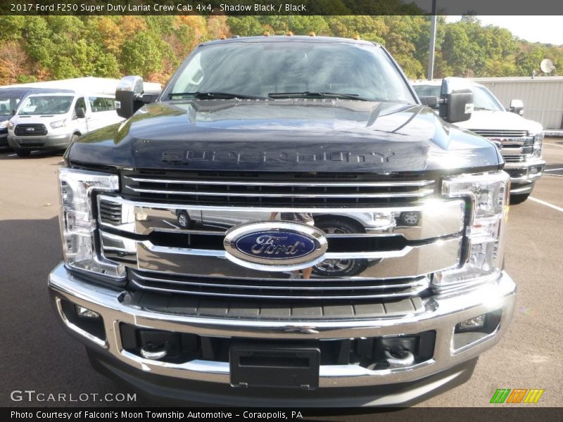 Shadow Black / Black 2017 Ford F250 Super Duty Lariat Crew Cab 4x4