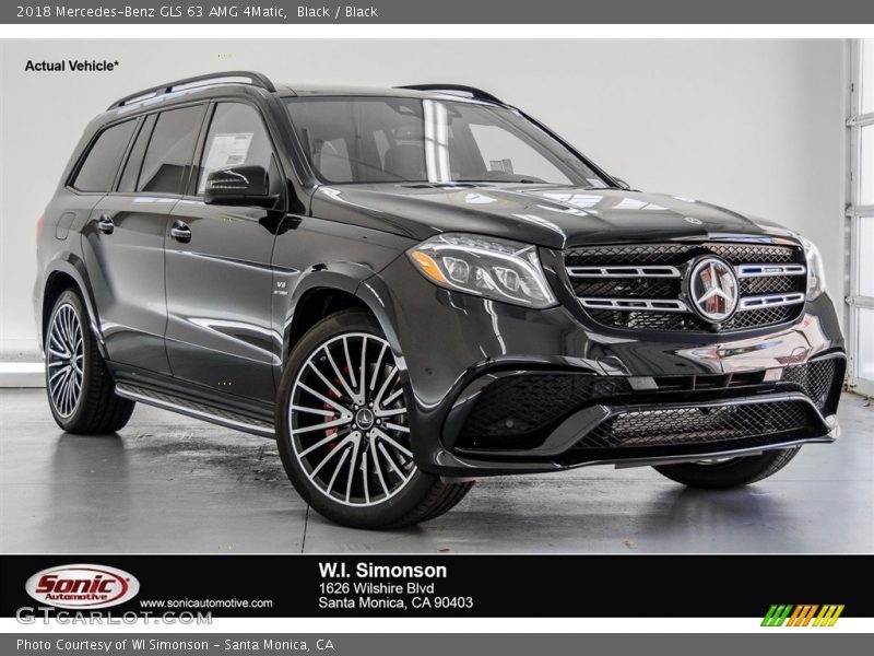 Black / Black 2018 Mercedes-Benz GLS 63 AMG 4Matic