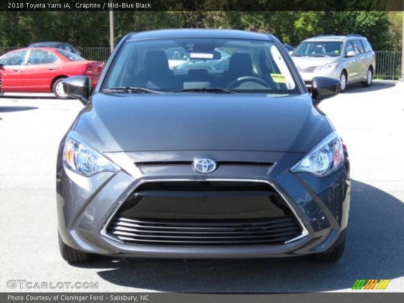 Graphite / Mid-Blue Black 2018 Toyota Yaris iA