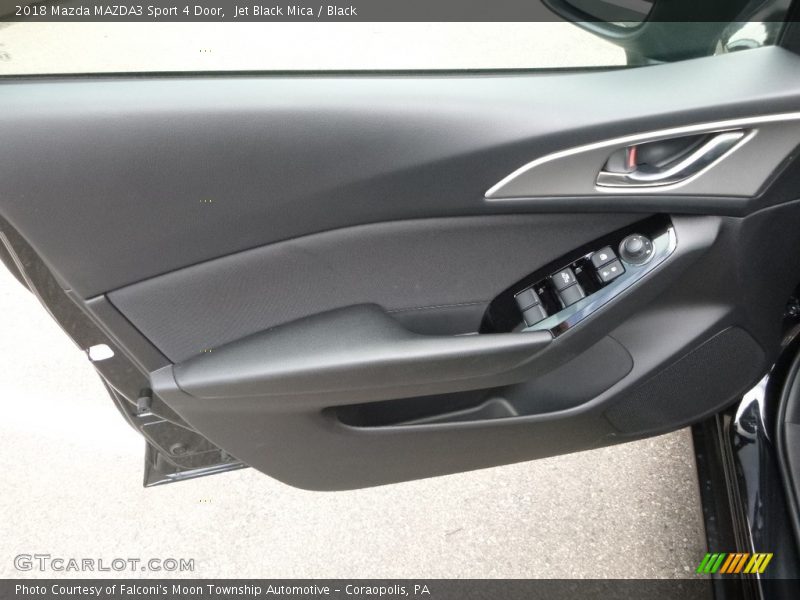 Jet Black Mica / Black 2018 Mazda MAZDA3 Sport 4 Door