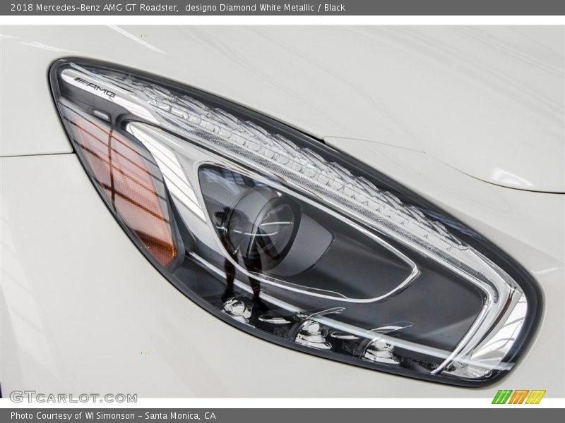 designo Diamond White Metallic / Black 2018 Mercedes-Benz AMG GT Roadster
