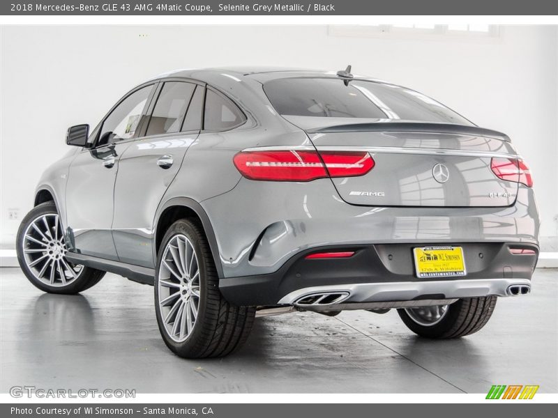 Selenite Grey Metallic / Black 2018 Mercedes-Benz GLE 43 AMG 4Matic Coupe