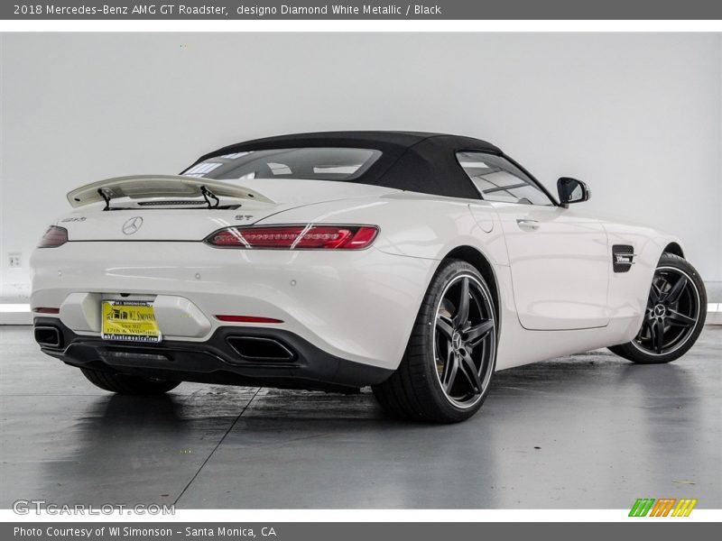 designo Diamond White Metallic / Black 2018 Mercedes-Benz AMG GT Roadster