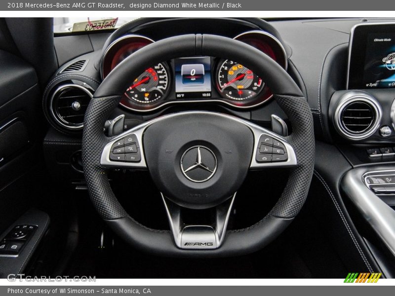 designo Diamond White Metallic / Black 2018 Mercedes-Benz AMG GT Roadster