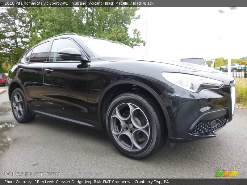  2018 Stelvio Sport AWD Vulcano (Volcano) Black Metallic