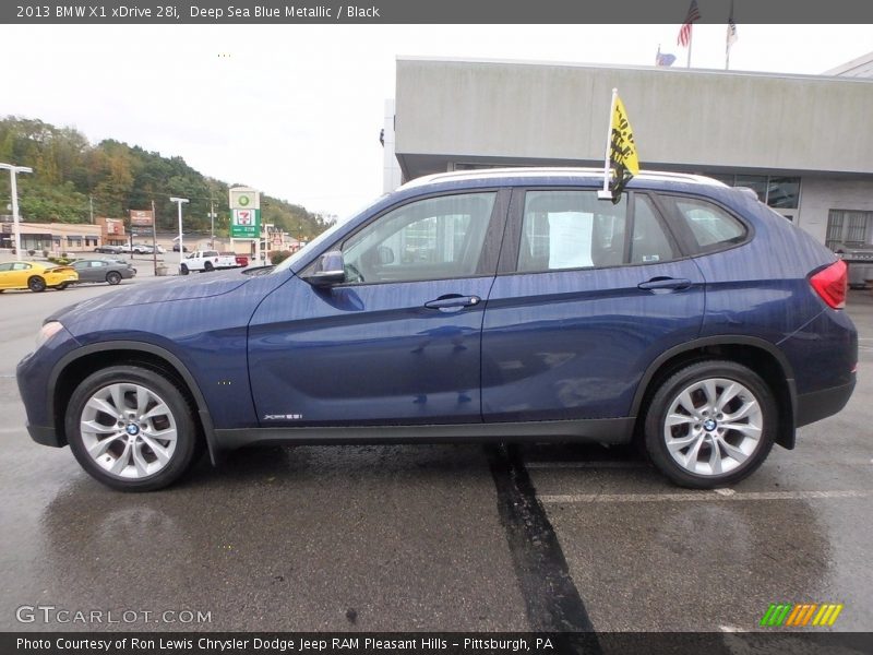 Deep Sea Blue Metallic / Black 2013 BMW X1 xDrive 28i