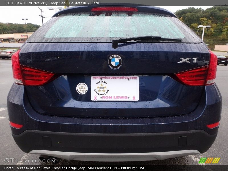 Deep Sea Blue Metallic / Black 2013 BMW X1 xDrive 28i