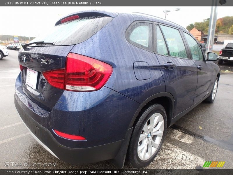 Deep Sea Blue Metallic / Black 2013 BMW X1 xDrive 28i