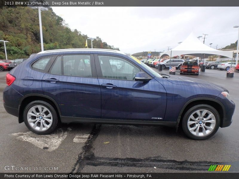 Deep Sea Blue Metallic / Black 2013 BMW X1 xDrive 28i