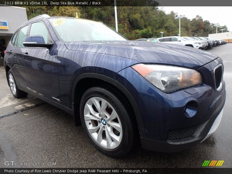 Deep Sea Blue Metallic / Black 2013 BMW X1 xDrive 28i
