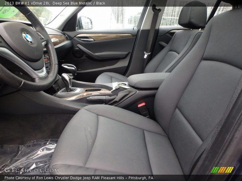 Deep Sea Blue Metallic / Black 2013 BMW X1 xDrive 28i