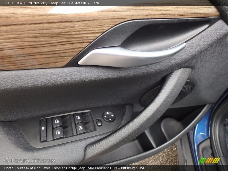 Deep Sea Blue Metallic / Black 2013 BMW X1 xDrive 28i