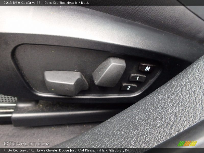Deep Sea Blue Metallic / Black 2013 BMW X1 xDrive 28i