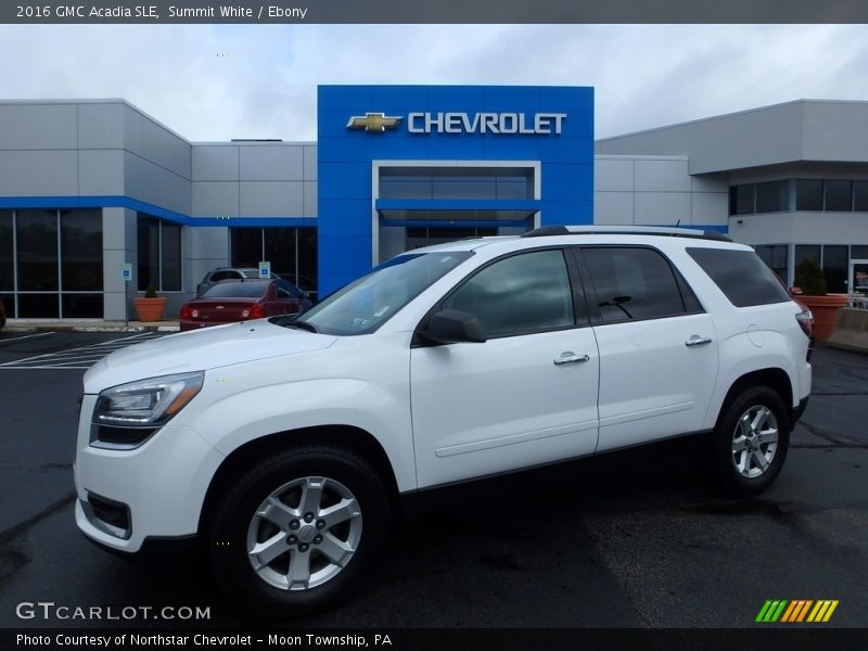 Summit White / Ebony 2016 GMC Acadia SLE
