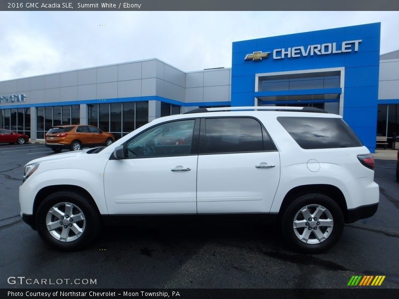 Summit White / Ebony 2016 GMC Acadia SLE