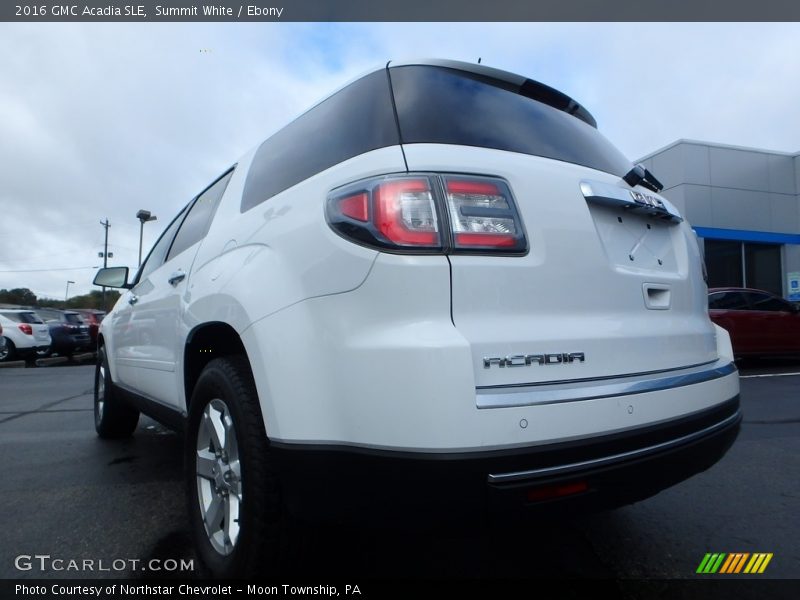 Summit White / Ebony 2016 GMC Acadia SLE
