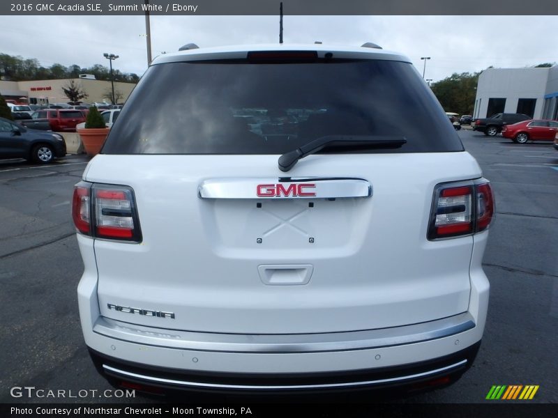 Summit White / Ebony 2016 GMC Acadia SLE