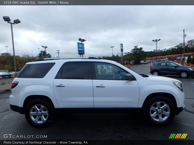 Summit White / Ebony 2016 GMC Acadia SLE