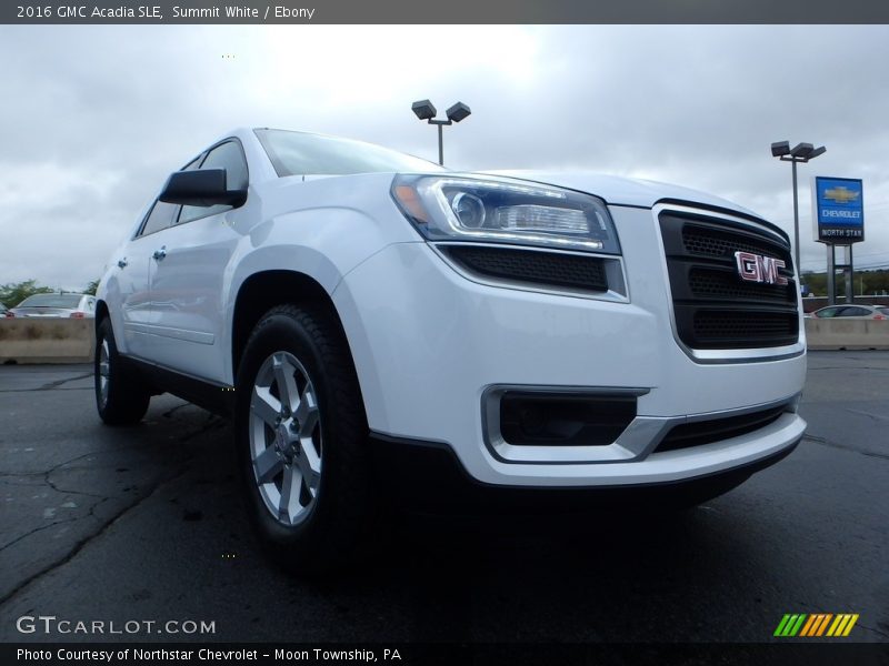 Summit White / Ebony 2016 GMC Acadia SLE