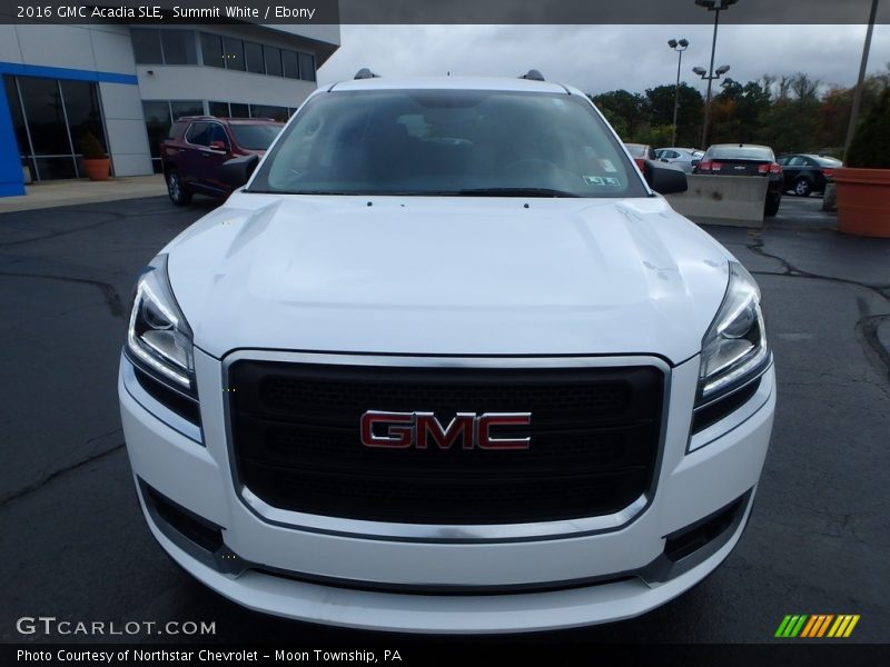 Summit White / Ebony 2016 GMC Acadia SLE