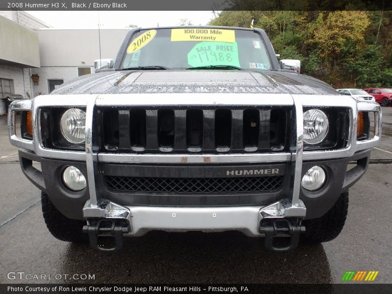 Black / Ebony Black 2008 Hummer H3 X