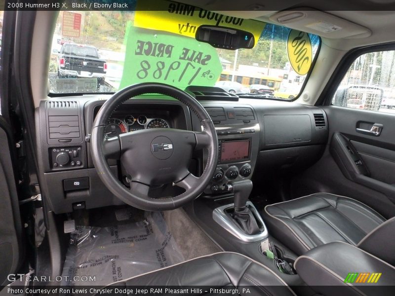 Black / Ebony Black 2008 Hummer H3 X