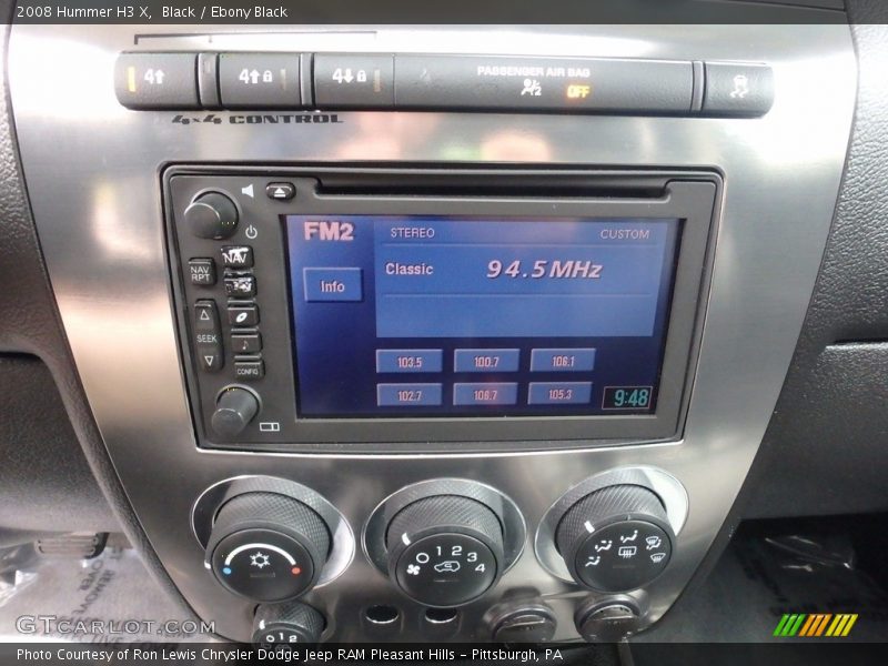 Black / Ebony Black 2008 Hummer H3 X