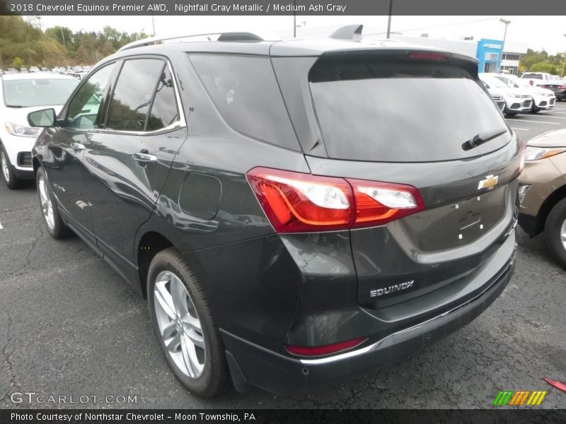 Nightfall Gray Metallic / Medium Ash Gray 2018 Chevrolet Equinox Premier AWD
