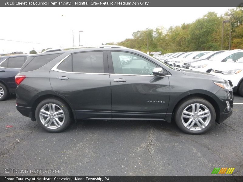 Nightfall Gray Metallic / Medium Ash Gray 2018 Chevrolet Equinox Premier AWD