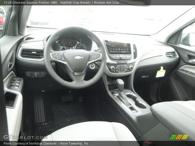 Nightfall Gray Metallic / Medium Ash Gray 2018 Chevrolet Equinox Premier AWD