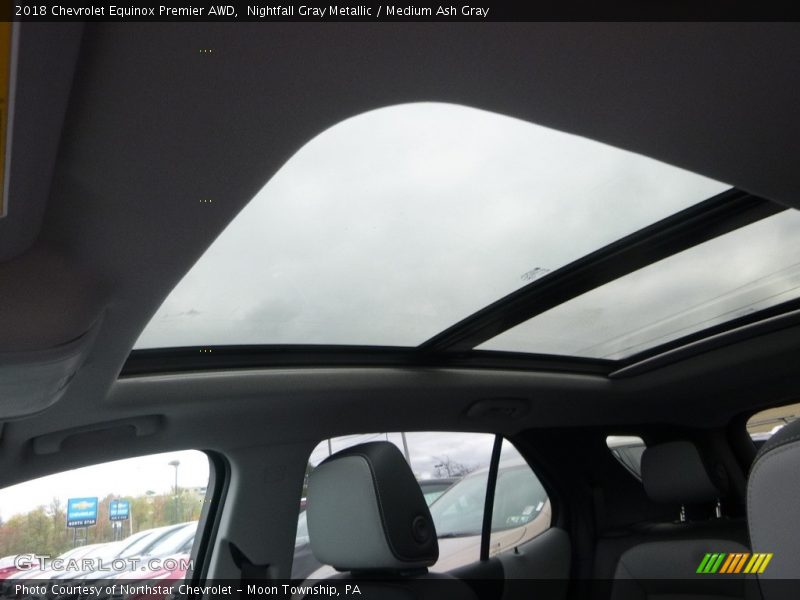 Nightfall Gray Metallic / Medium Ash Gray 2018 Chevrolet Equinox Premier AWD