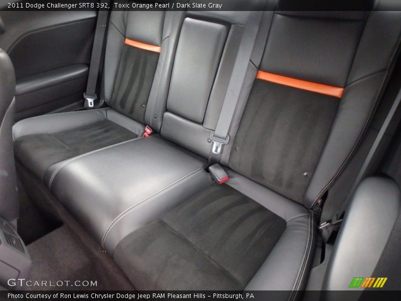 Toxic Orange Pearl / Dark Slate Gray 2011 Dodge Challenger SRT8 392